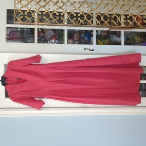 Deep V structured dress.